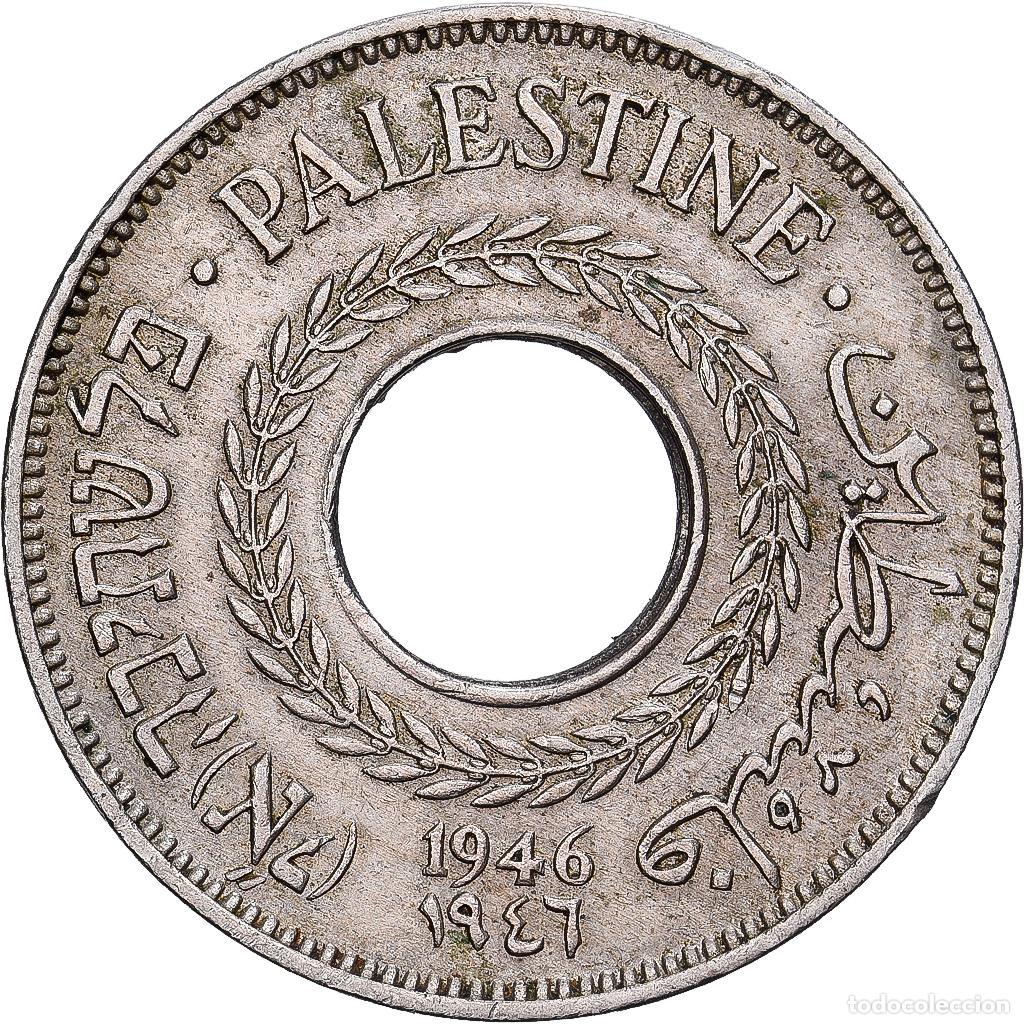 Monedas antiguas de Asia: [#1530108] Palestina, PALESTINE, 5 Mils, 1946, Cobre - n&iacute;quel, MBC, KM:3