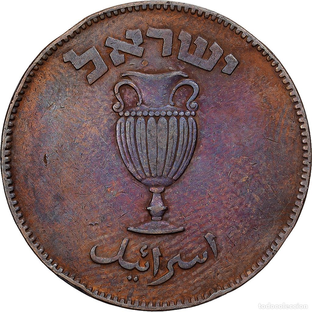 Monedas antiguas de Asia: [#1530127] Israel, 10 Pruta, 5709 (1949), Bronce, MBC+, KM:11