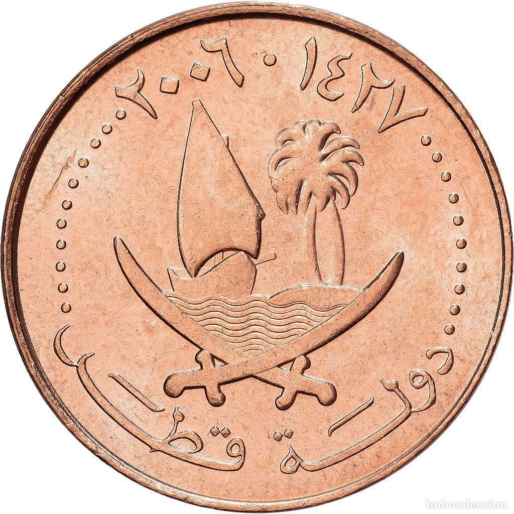 Monedas antiguas de Asia: [#1513177] Qatar, Hamad bin Khalifa, 5 Dirhams, 2006, MUNZE OSTERREICH, Bronce, SC, KM:12