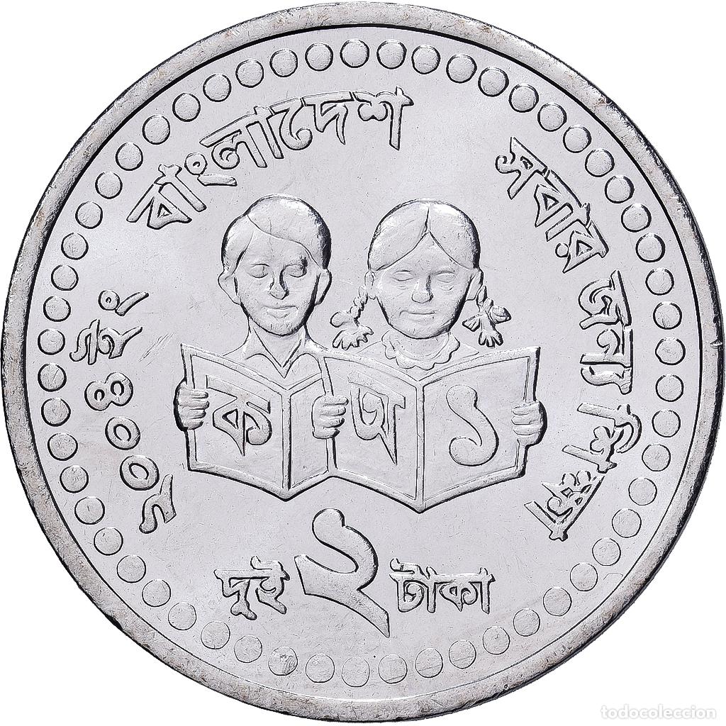 Monedas antiguas de Asia: [#1513185] Bangladesh, 2 Taka, 2004, Acero inoxidable, SC, KM:25