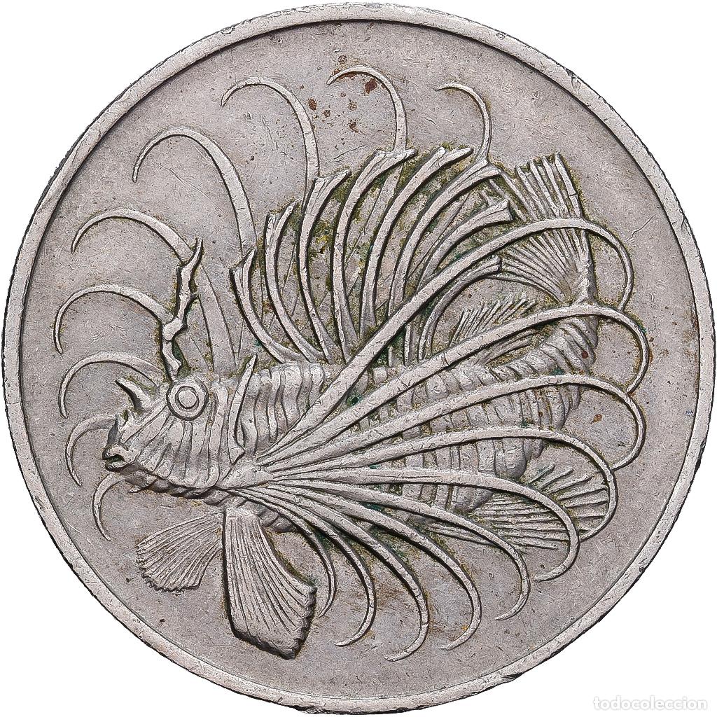 Monedas antiguas de Asia: [#1513211] Singapur, 50 Cents, 1967, Royal Mint, Cupronickel, MBC, KM:5