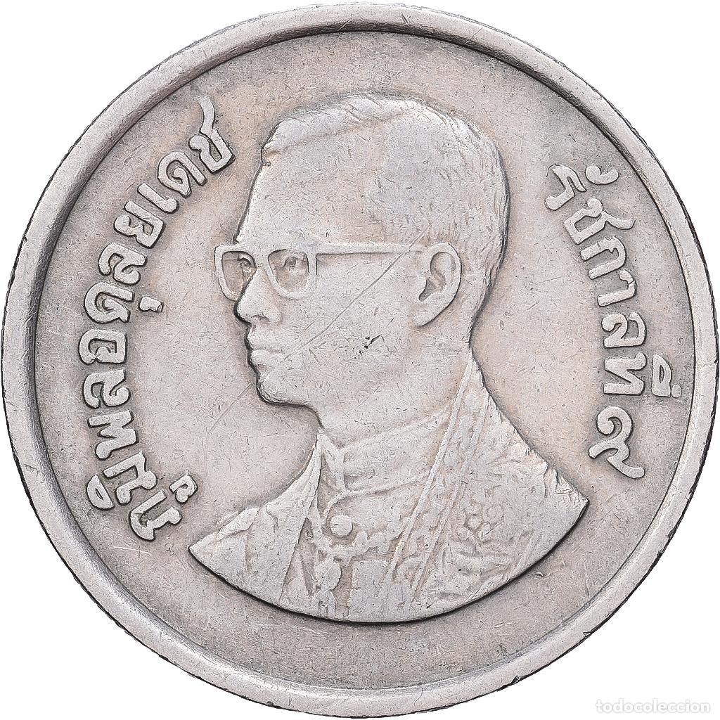 Monedas antiguas de Asia: [#1513215] Thailand, Rama IX, 5 Baht, 1982, EF(40-45), Copper-Nickel Clad Copper, KM:160