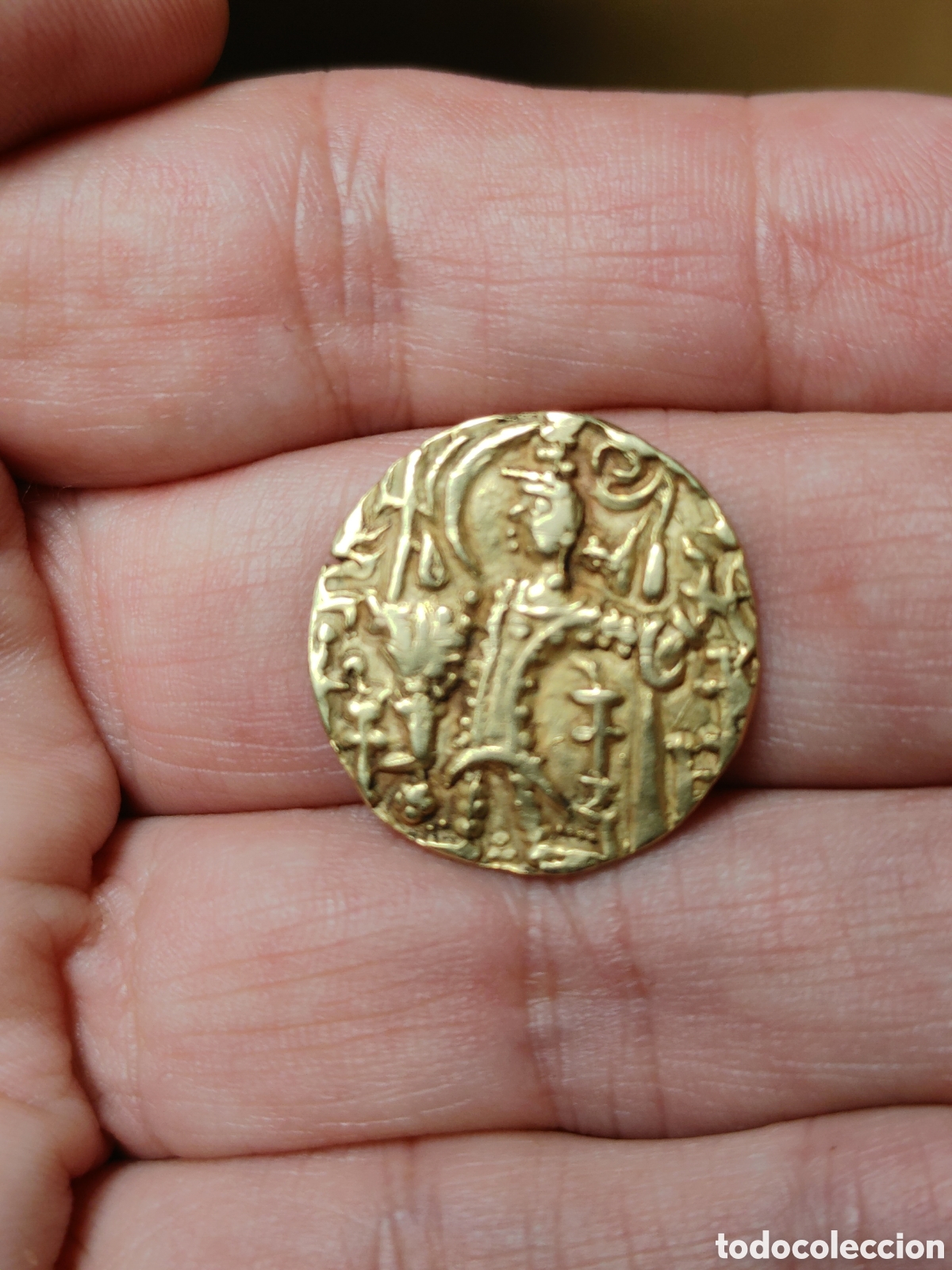 Monedas antiguas de Asia: Dinar : Asia Central. HUNNOS KIDARITES. KIDARA ( 340 - 35 DC. ).