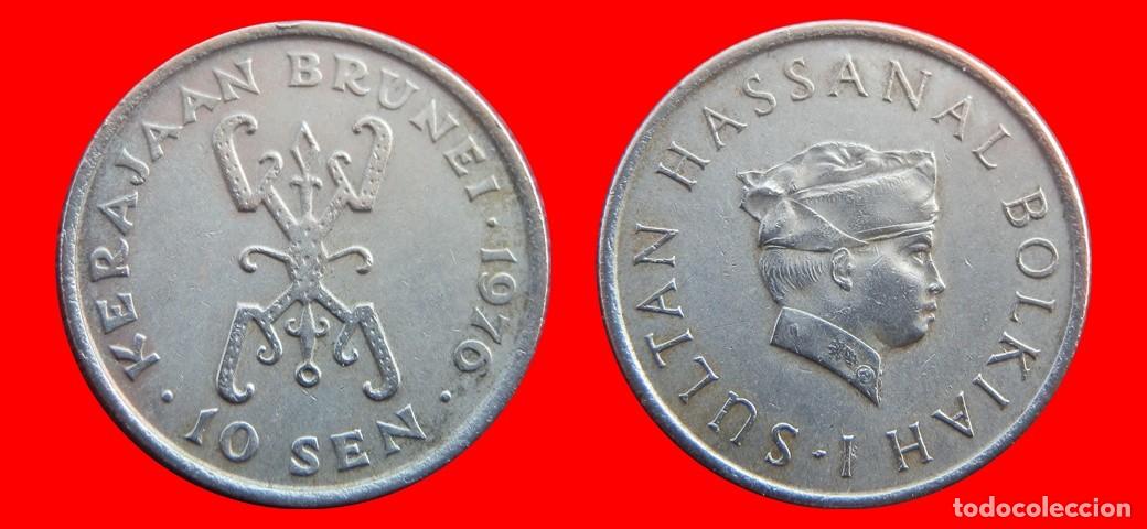 Monedas antiguas de Asia: 10 SEN 1976 BRUNEI-144015