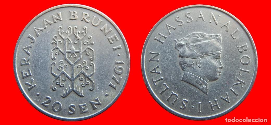 Monedas antiguas de Asia: 20 SEN 1971 BRUNEI-144018