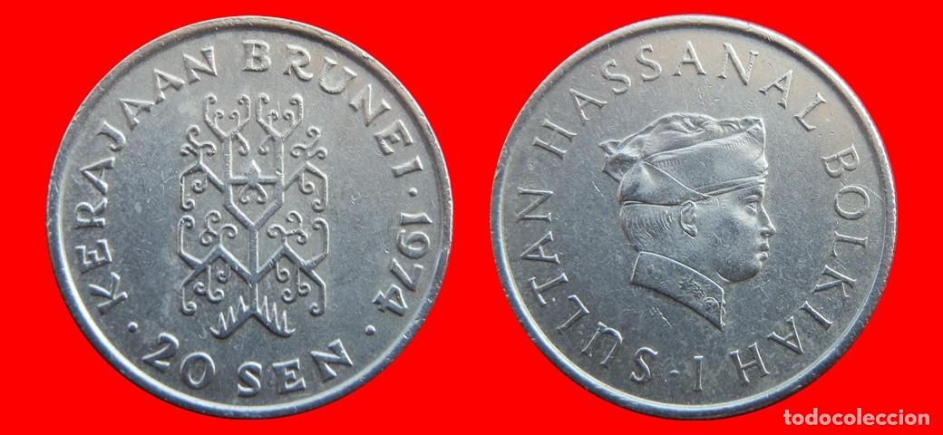 Monedas antiguas de Asia: 20 SEN 1974 BRUNEI-144020