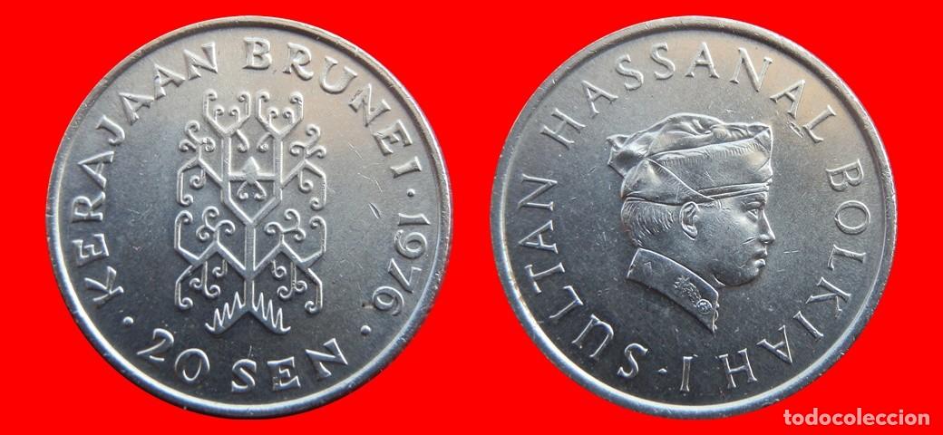 Monedas antiguas de Asia: 20 SEN 1976 BRUNEI-144021