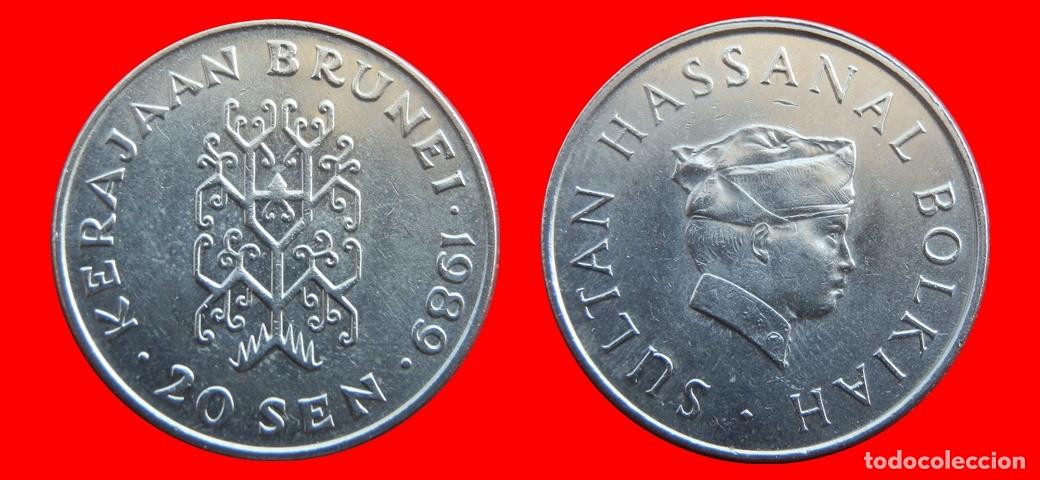 Monedas antiguas de Asia: 20 SEN 1989 BRUNEI-144023