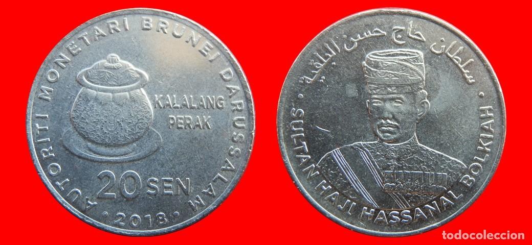 Monedas antiguas de Asia: 20 SEN 2018 BRUNEI-144027