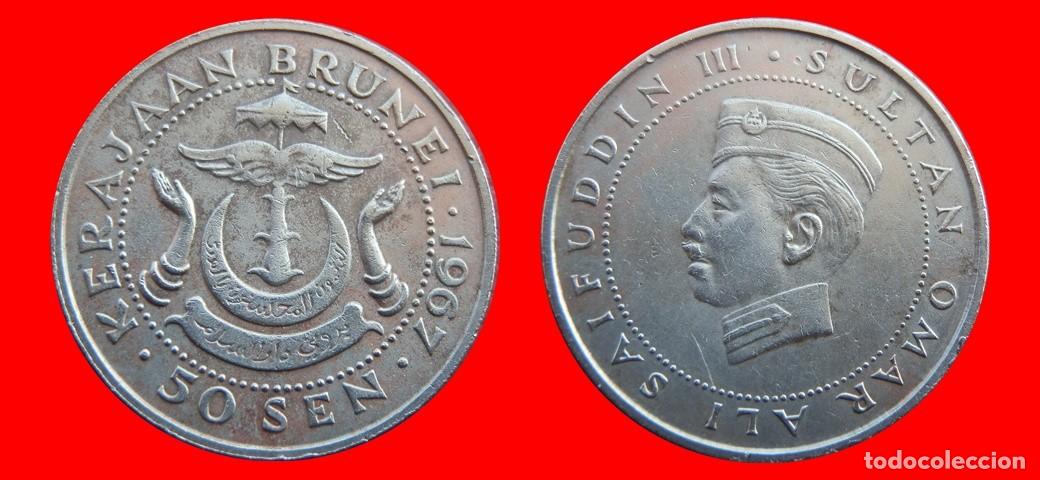 Monedas antiguas de Asia: 50 SEN 1967 BRUNEI-144030