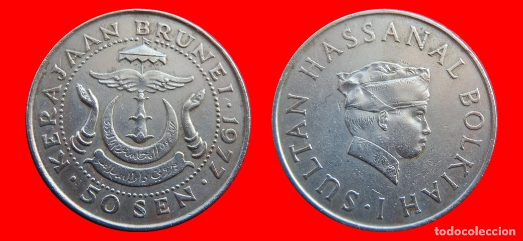 Monedas antiguas de Asia: 50 SEN 1977 BRUNEI-144032