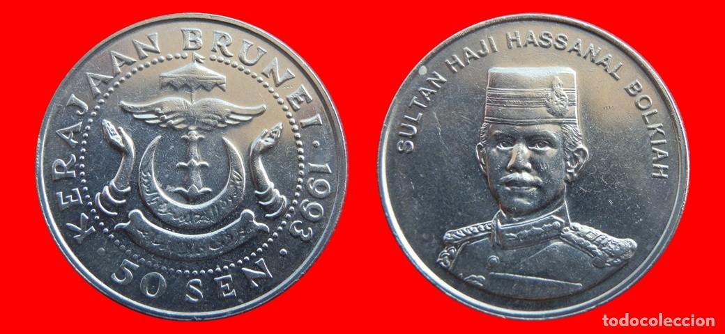 Monedas antiguas de Asia: 50 SEN 1993 BRUNEI-144036
