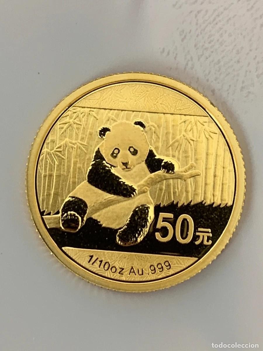 Monedas antiguas de Asia: CHINA. 1/10 DE ONZA ORO PURO 2014. SIN CIRCULAR. SC.