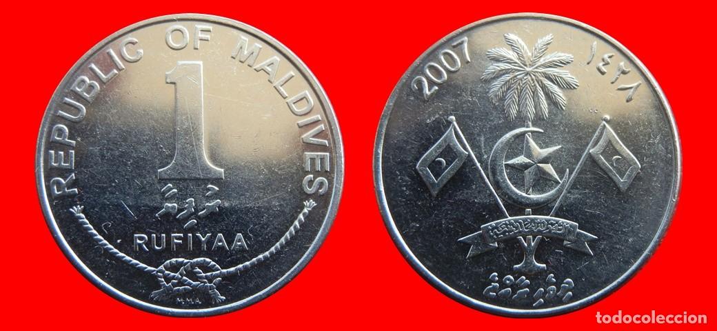Monedas antiguas de Asia: 1 RUFIYAA 2007 ISLAS MALDIVAS-144069
