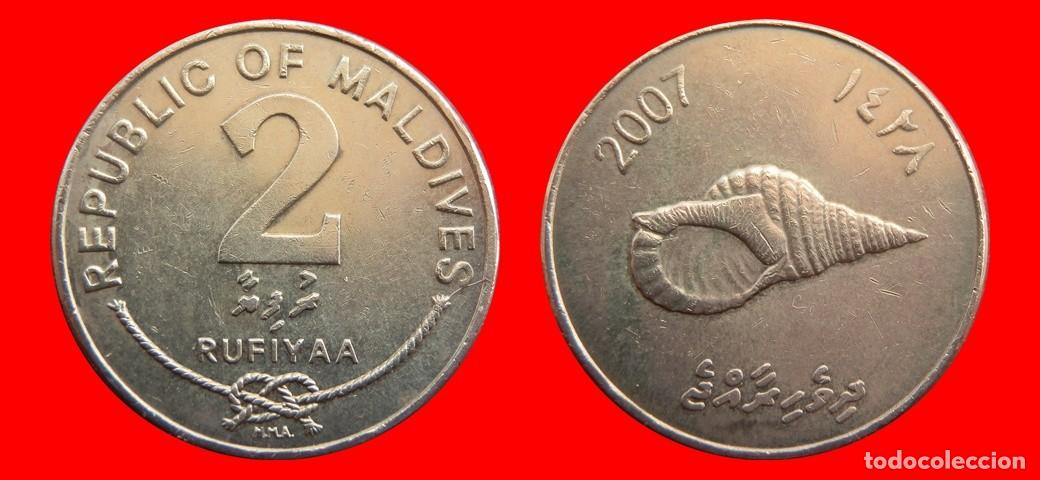 Monedas antiguas de Asia: 2 RUFIYAA 2007 ISLAS MALDIVAS-144070