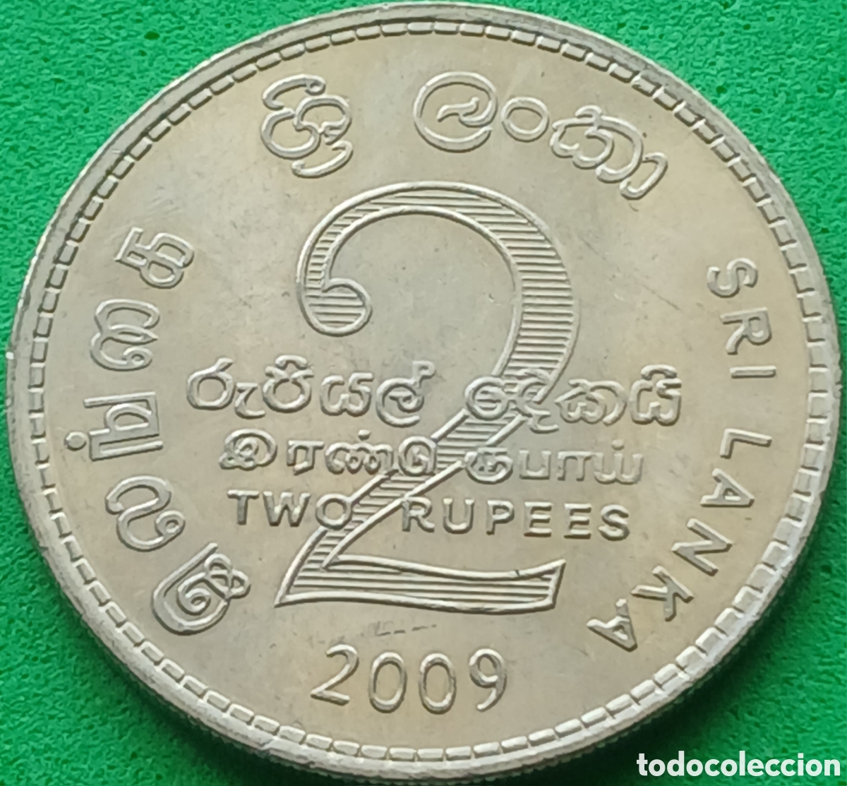 Monedas antiguas de Asia: Sri Lanka 2 rupias 2009 km#147a
