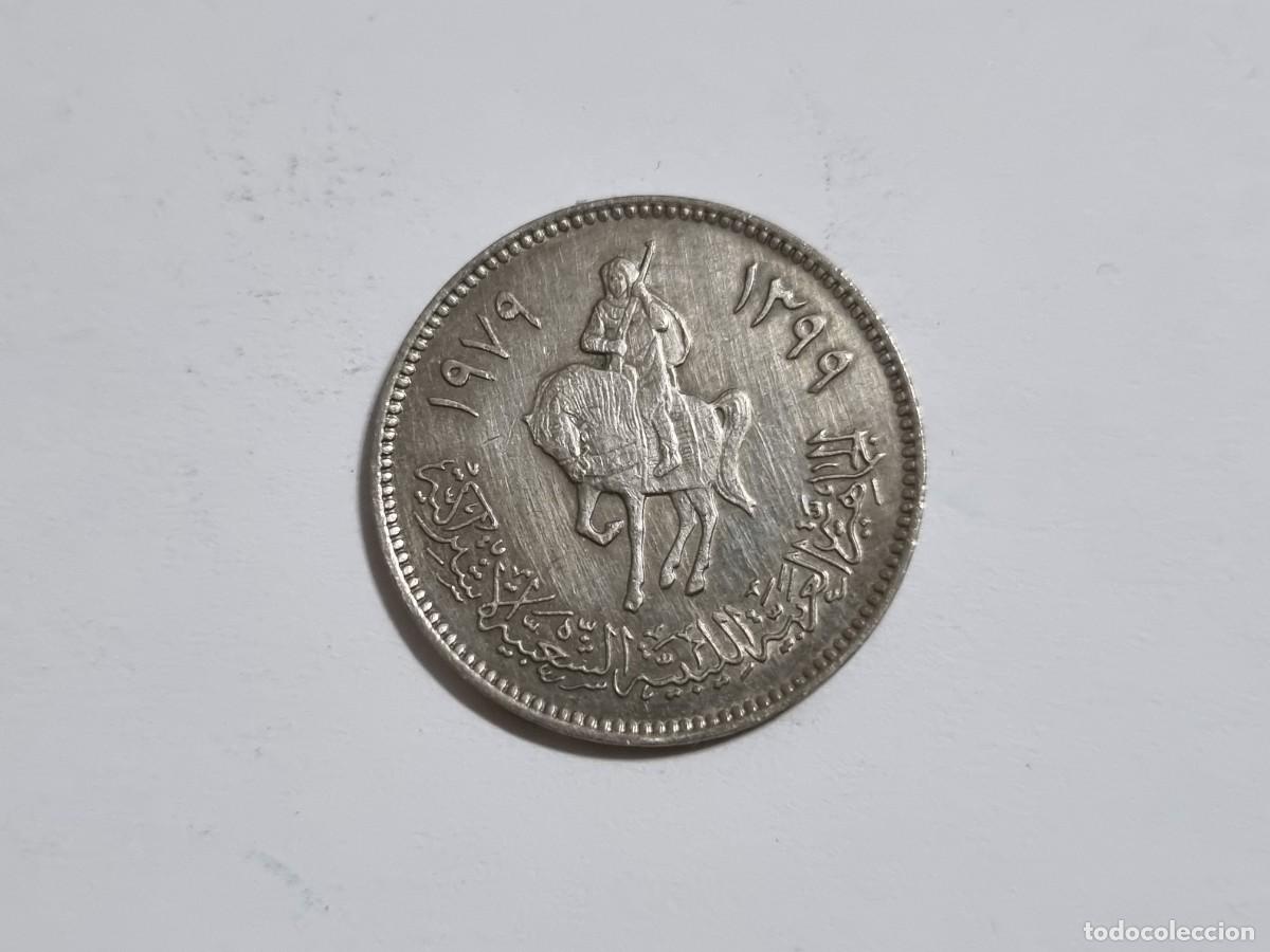 Monedas antiguas de Asia: Antigua Moneda Libia 20 Dirham 1399 - 1979 Coleccionista Coleccionismo
