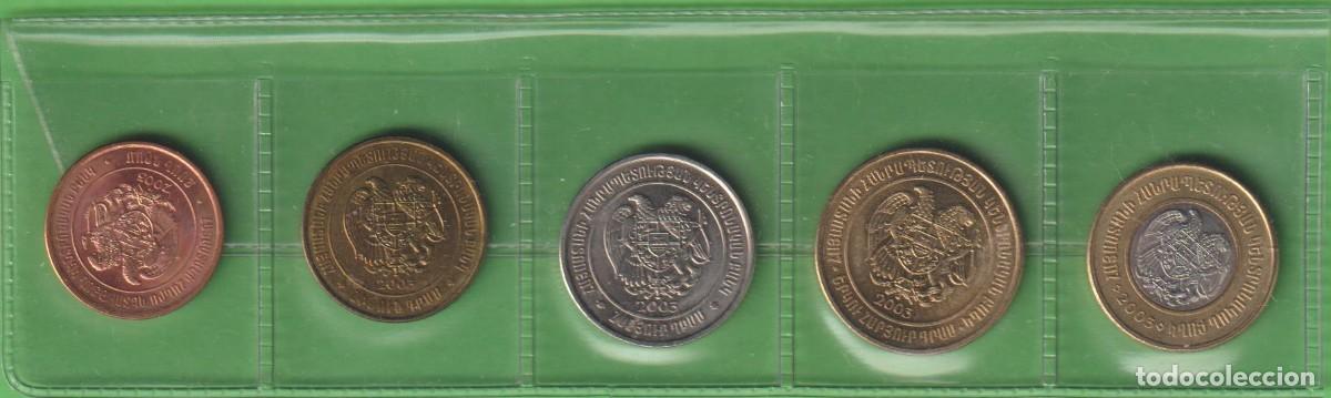 Monedas antiguas de Asia: MONEDAS EXTRANJERAS - ARMENIA - 5 VALORES 20-50-100-200 Y 500 DRAM 2003 - KM-93 AL 97