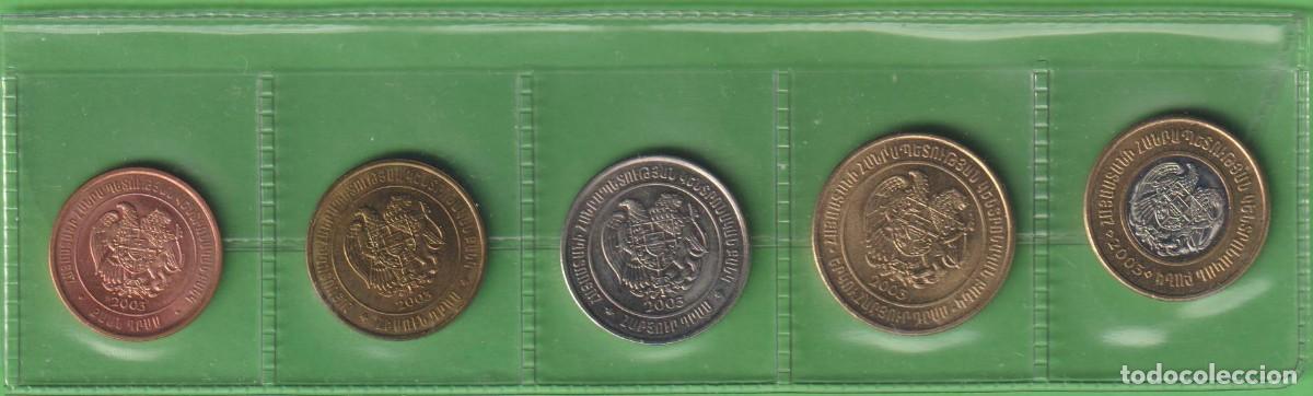Monedas antiguas de Asia: MONEDAS EXTRANJERAS - ARMENIA - 5 VALORES 20-50-100-200 Y 500 DRAM 2003 - KM-93 AL 97