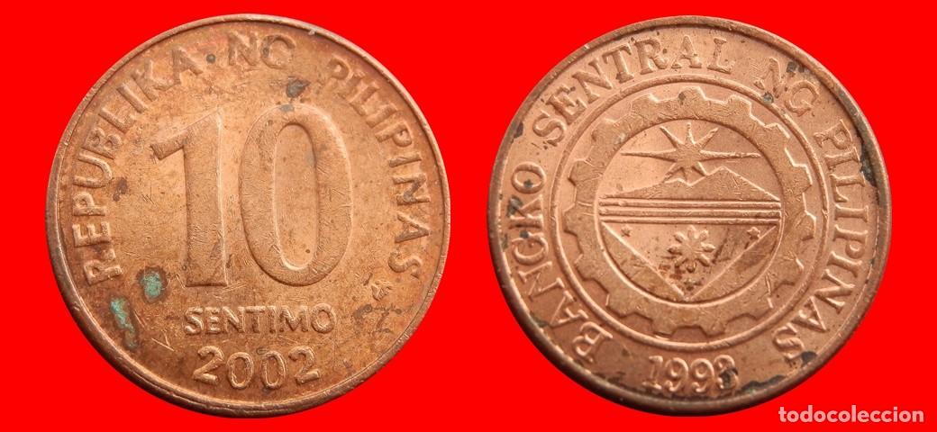 Monedas antiguas de Asia: 10 SENTIMO 2002 FILIPINAS-144113