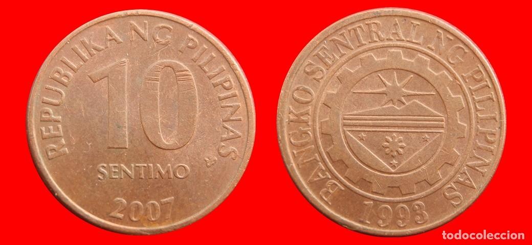 Monedas antiguas de Asia: 10 SENTIMO 2007 FILIPINAS-144114
