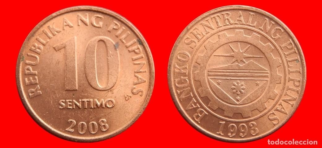 Monedas antiguas de Asia: 10 SENTIMO 2008 FILIPINAS-144115