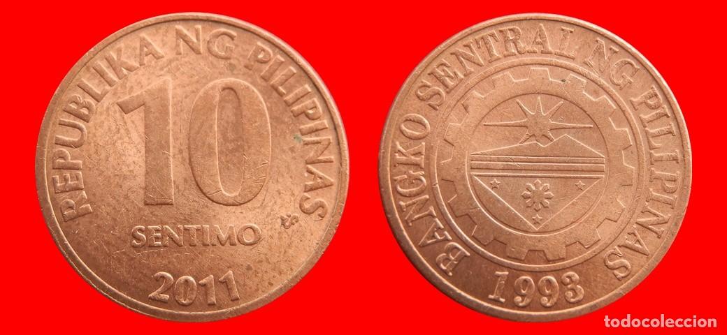 Monedas antiguas de Asia: 10 SENTIMO 2011 FILIPINAS-144116