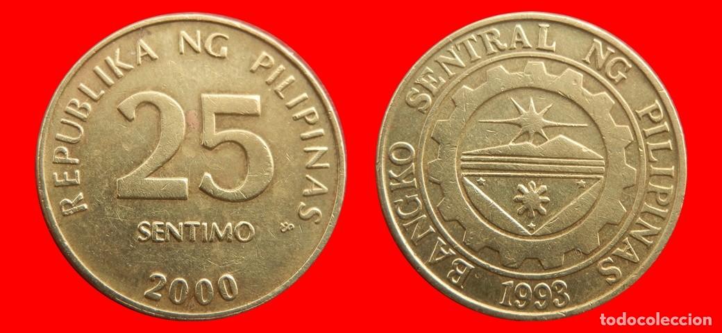 Monedas antiguas de Asia: 25 SENTIMO 2000 FILIPINAS-144119