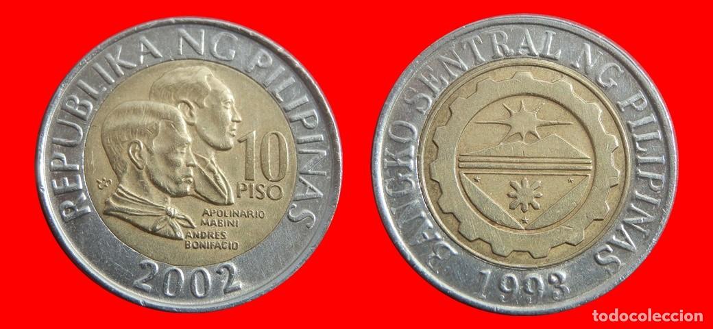 Monedas antiguas de Asia: 10 PISO 2002 FILIPINAS-144122