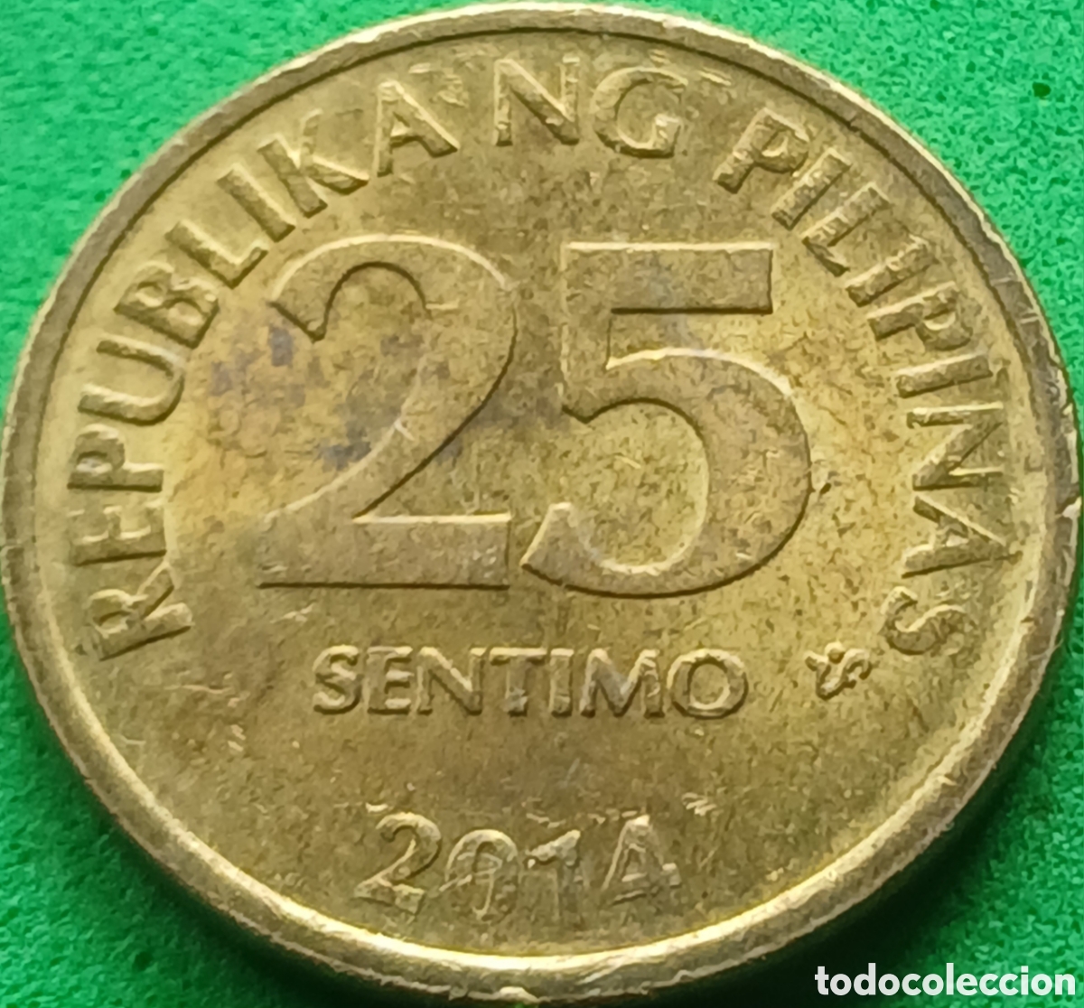 Monedas antiguas de Asia: Filipinas 25 c&eacute;ntimos 2014 km#271a