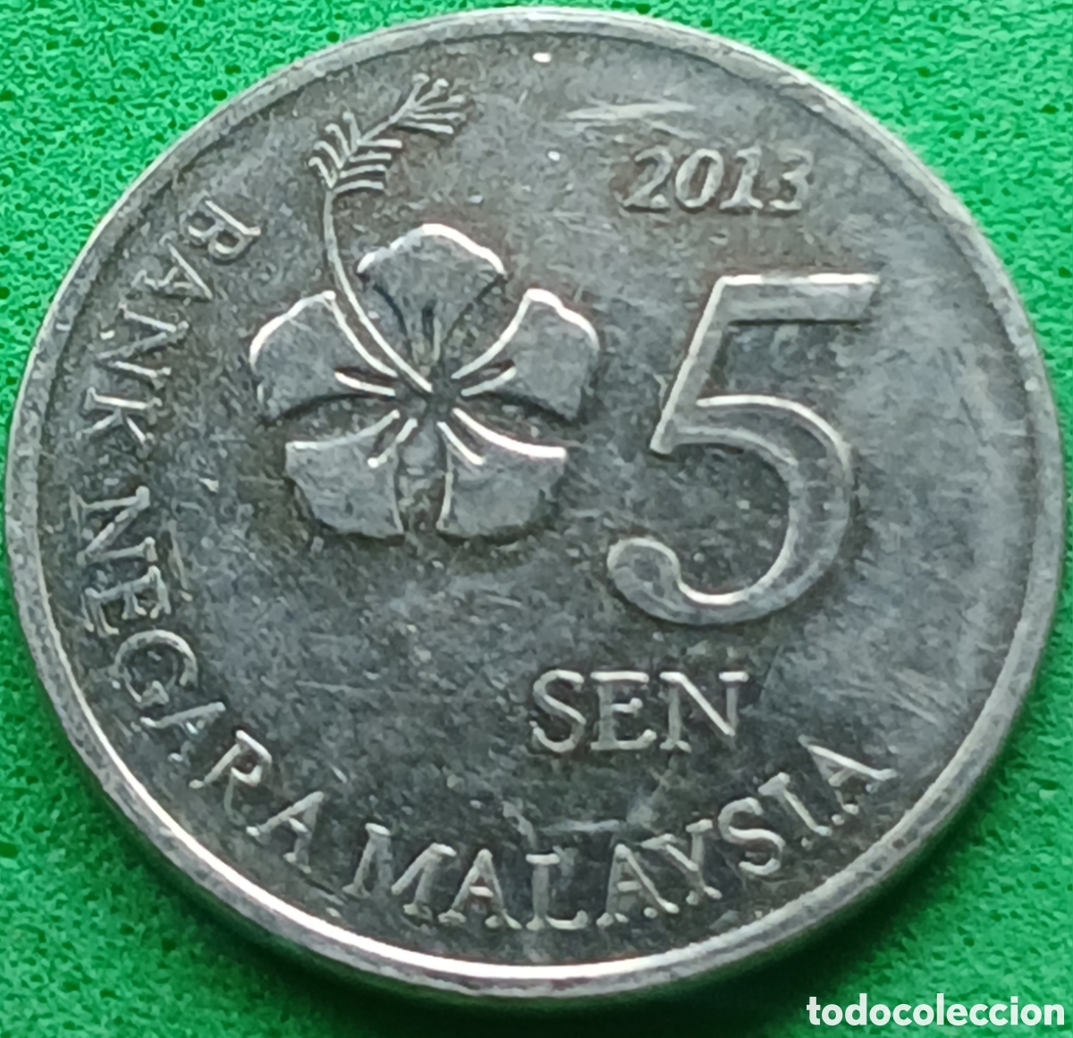 Monedas antiguas de Asia: Malasia 5 sen 2013 km#201