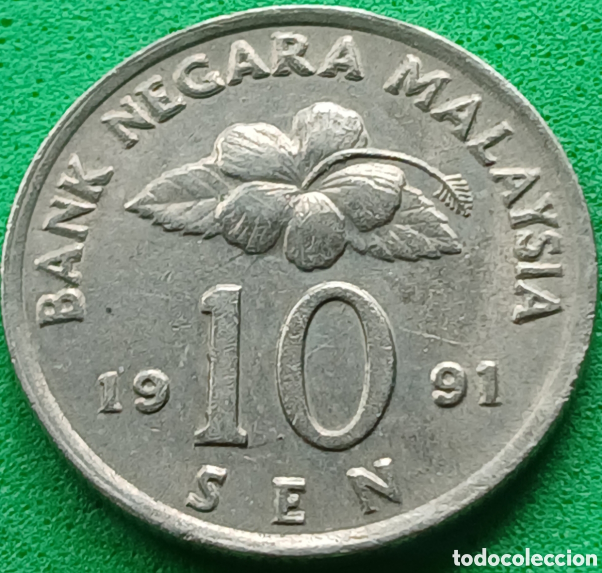 Monedas antiguas de Asia: Malasia 10 sen 1991 km#51