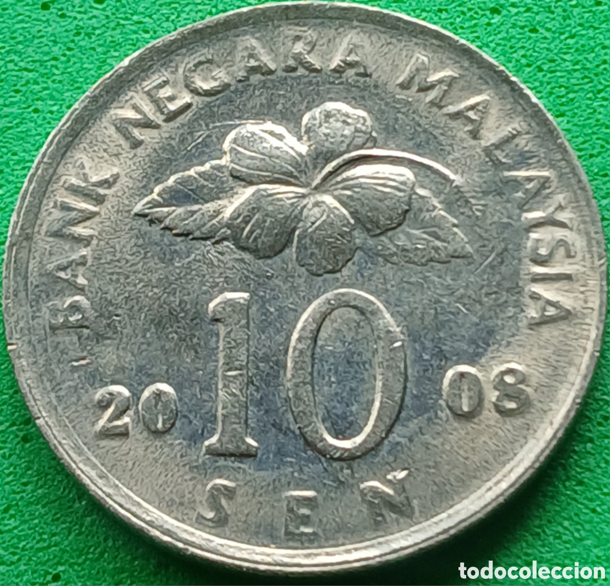 Monedas antiguas de Asia: Malasia 10 sen 2008 km#51