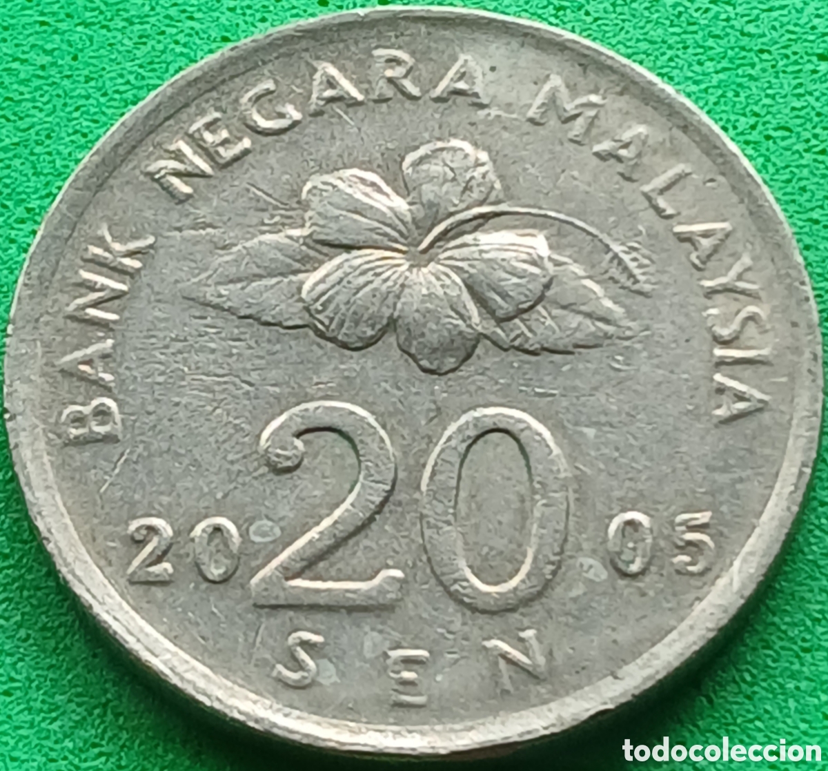 Monedas antiguas de Asia: Malasia 20 sen 2005 km#52