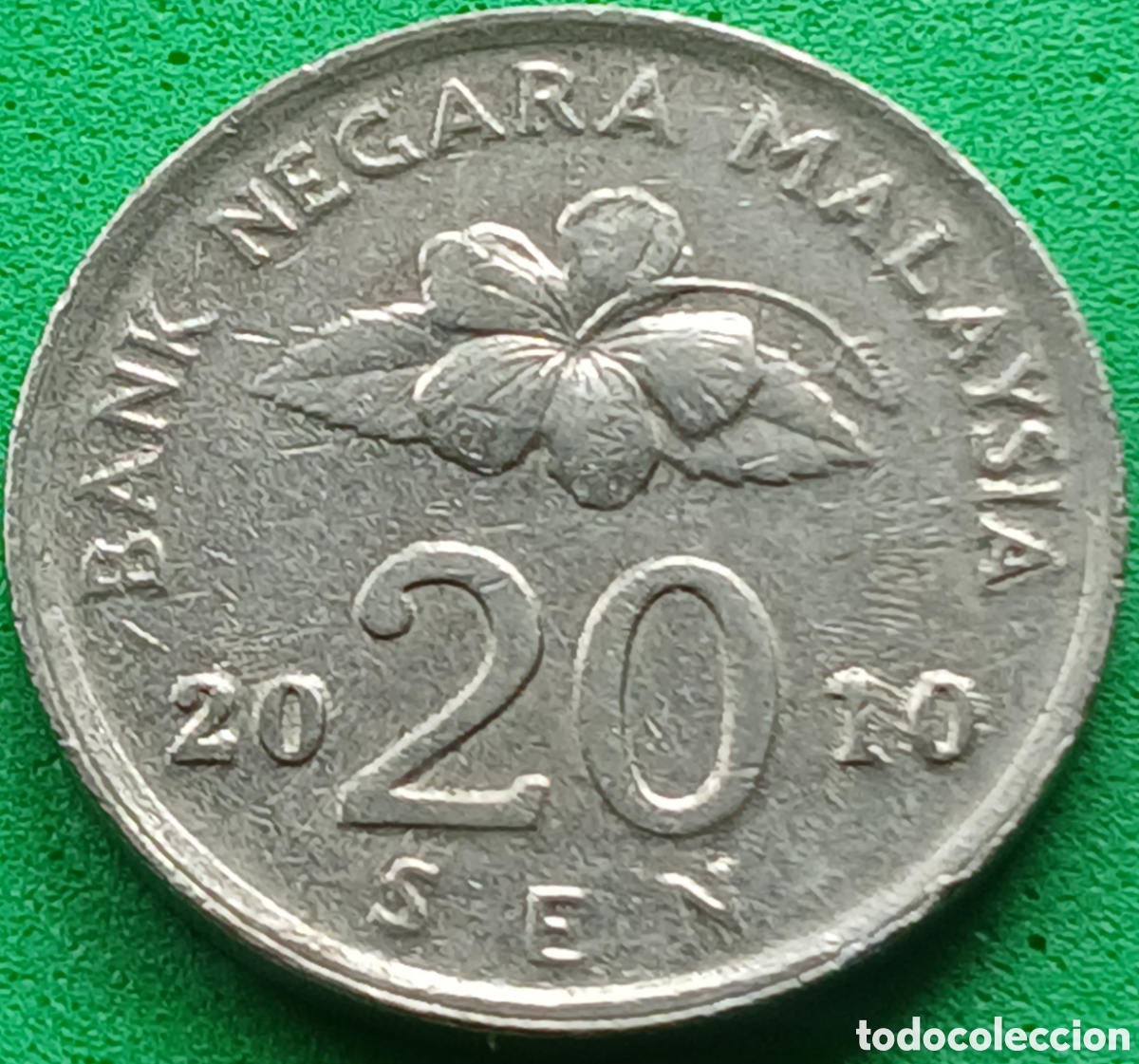 Monedas antiguas de Asia: Malasia 20 sen 2010 km#52