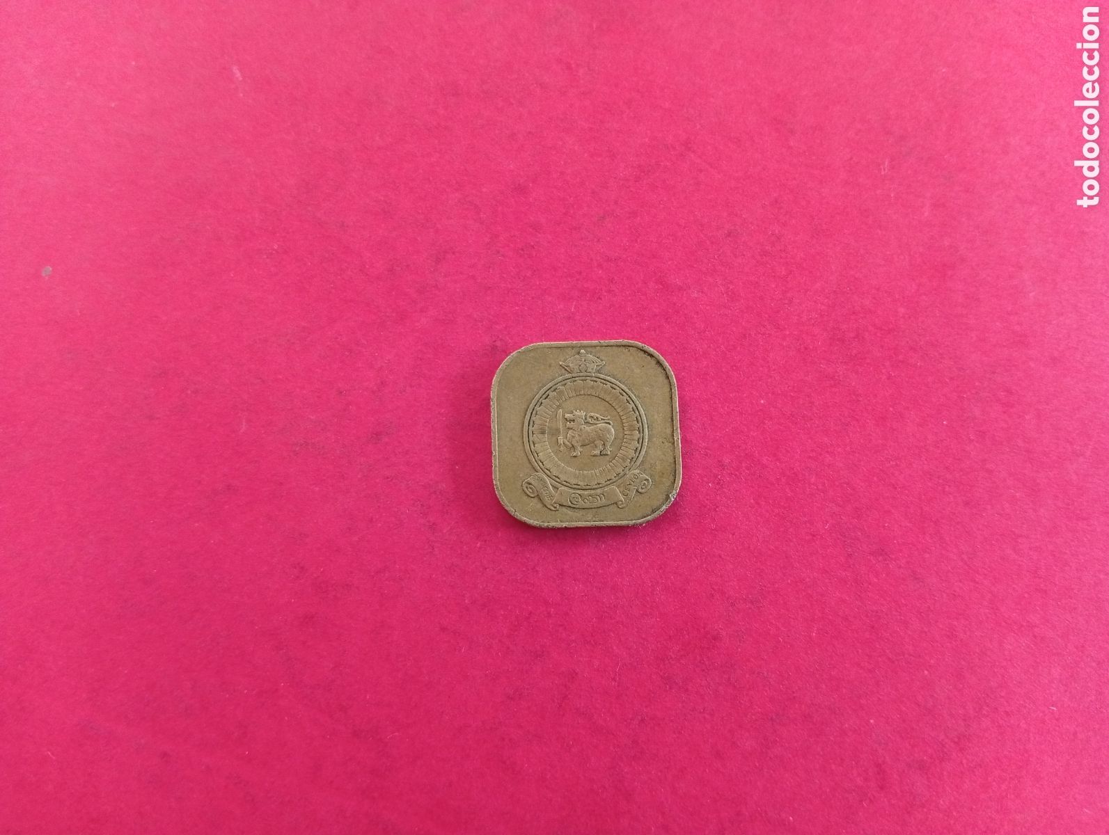 Monedas antiguas de Asia: 5 cents de Ceil&aacute;n 1968 - Foto 2