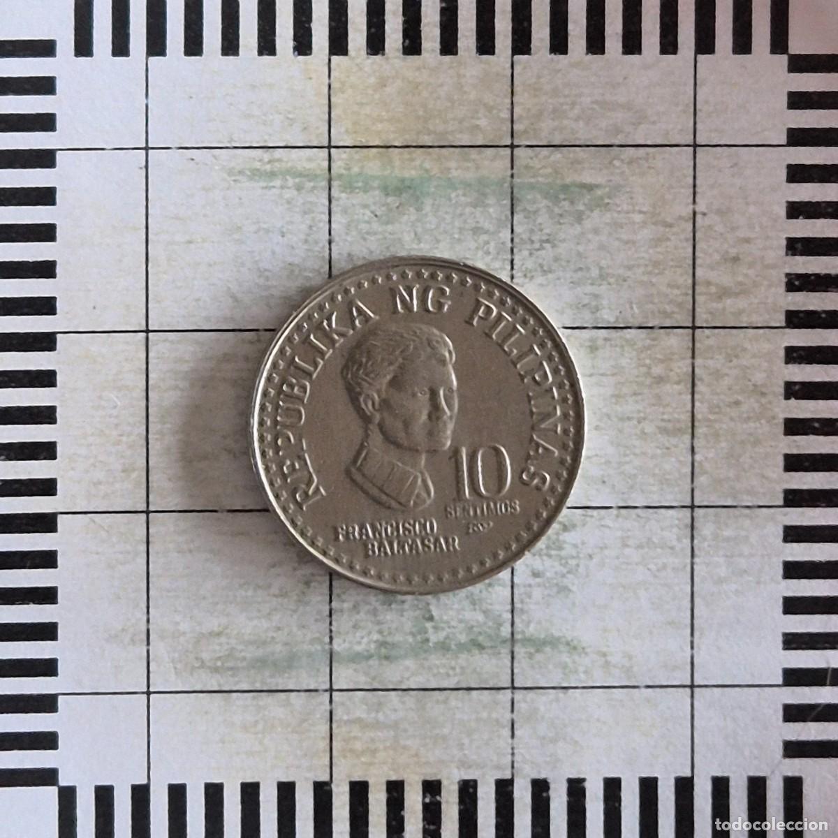 Monedas antiguas de Asia: 10 SENTIMO, FILIPINAS. 1980 BSP. (KM#226).