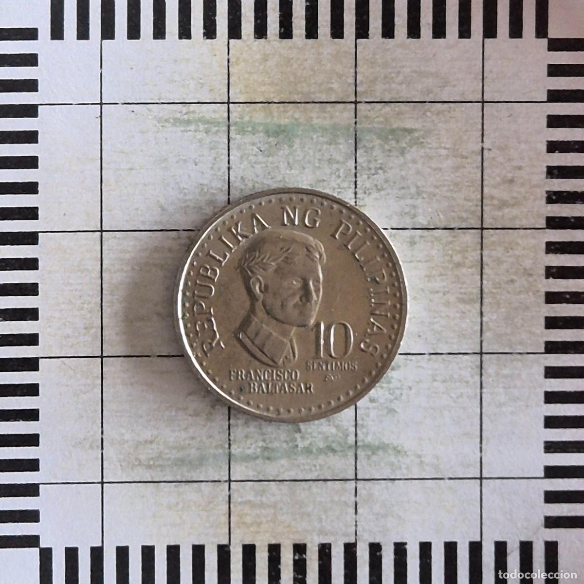 Monedas antiguas de Asia: 10 SENTIMO, FILIPINAS. 1982 BSP. (KM#226).