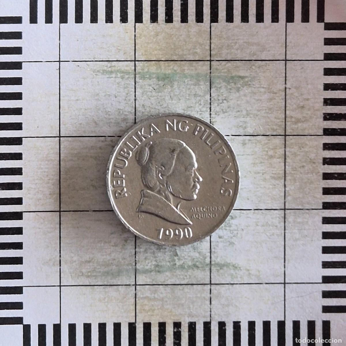 Monedas antiguas de Asia: 5 SENTIMO, FILIPINAS. 1990. (KM#239).