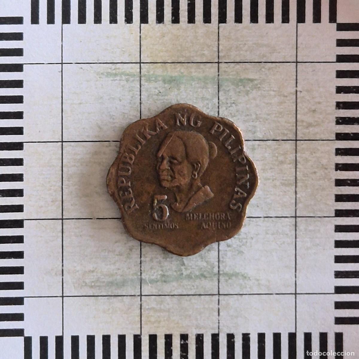 Monedas antiguas de Asia: 5 SENTIMO, FILIPINAS. 1976. (KM#206).