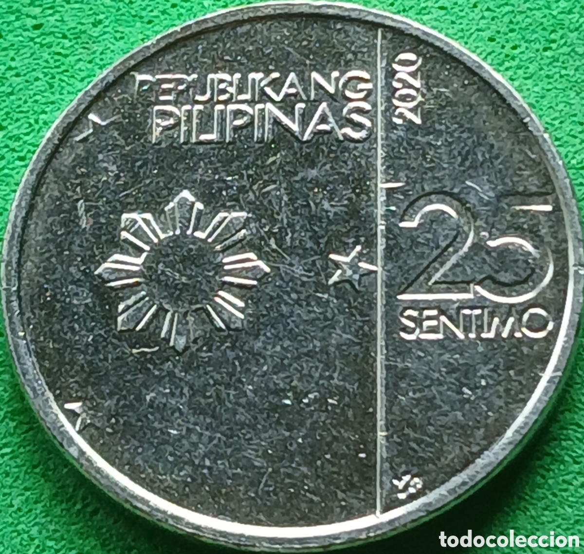 Monedas antiguas de Asia: Filipinas 25 centimos 2020 km#299 poco com&uacute;n