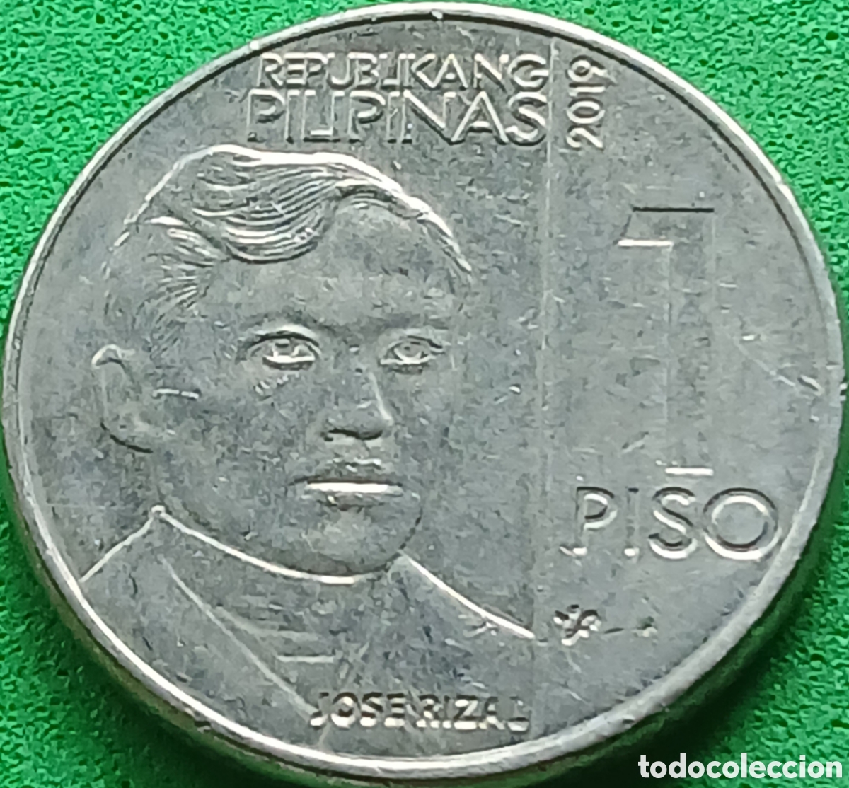 Monedas antiguas de Asia: Filipinas 1 piso 2019 km#300 ceca &rdquo;JOSE RIZAL &rdquo;
