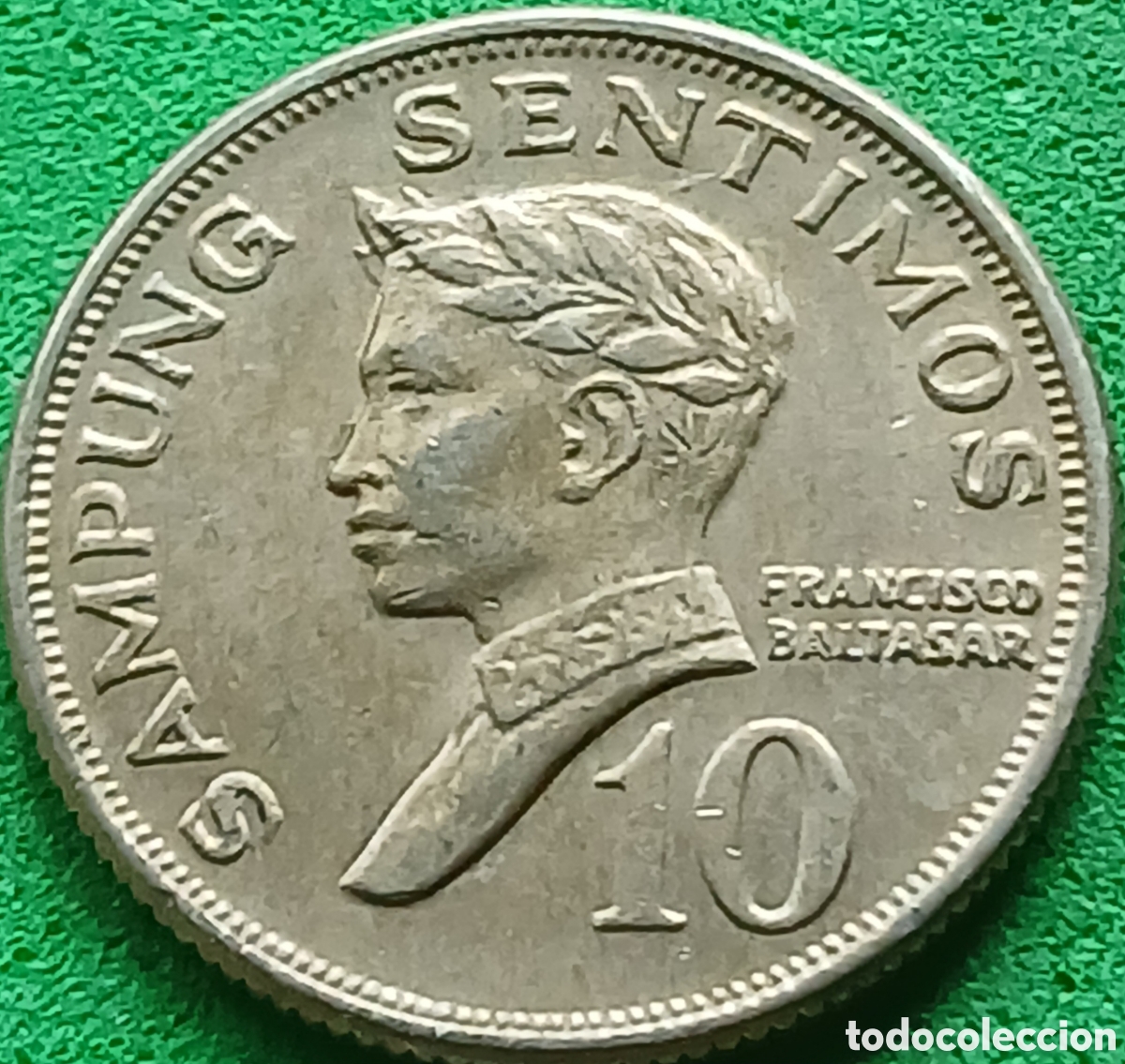 Monedas antiguas de Asia: Filipinas 10 centimos 1970 km#198