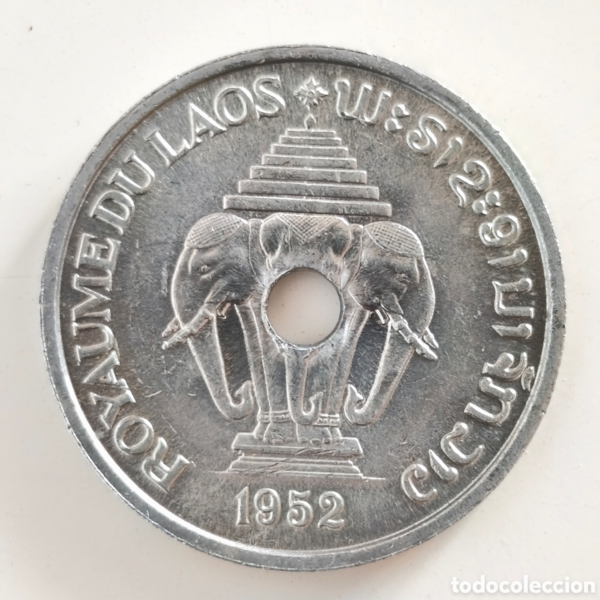 Monedas antiguas de Asia: Laos, 20 cents de 1952