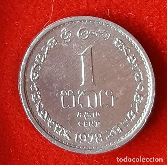 Monedas antiguas de Asia: MONEDA DE CEIL&Aacute;N / SRI LANKA 1978 - 1 CENT / 1 CENTAVO