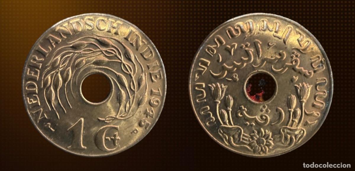 Monedas antiguas de Asia: Indias Orientales Neerlandesas 1 centavo &middot; 1945-D SC