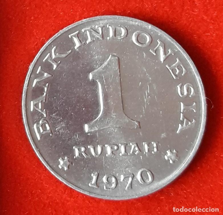 Monedas antiguas de Asia: MONEDA DE INDONESIA 1970 - 1 RUPIA - ALUMINIO