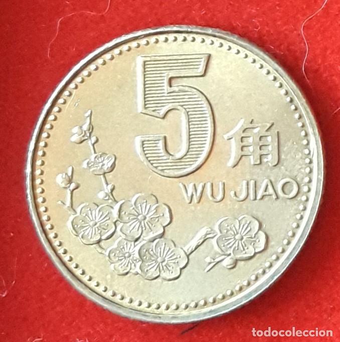 Monedas antiguas de Asia: MONEDA DE LA REP. POPULAR DE CHINA 1992 - 5 JIAO - LAT&Oacute;N