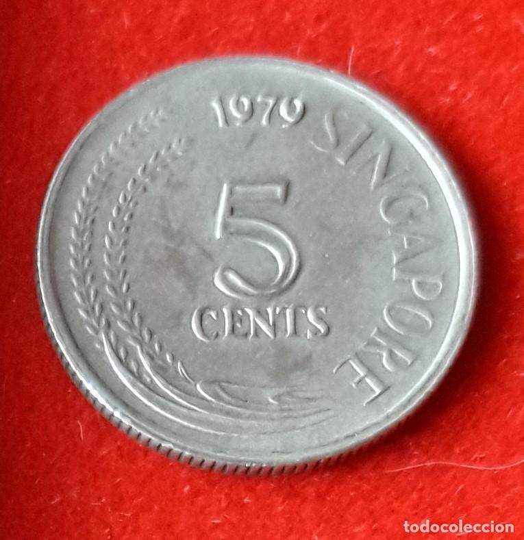 Monedas antiguas de Asia: MONEDA DE SINGAPUR 1979 - 5 CENTS - COBRE-N&Iacute;QUEL