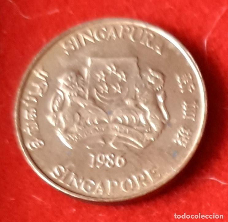 Monedas antiguas de Asia: MONEDA DE SINGAPUR 1986 - 1 CENT - BRONCE - Foto 2